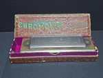 Rare Pre-war M. Hohner "the Chromonica" Star Logo Chromatic Harmonica 260/40.... Fixed Price $125.00.