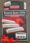 Harmonica Hohner Marine Band Piece Pro Pack 3P1896 Keys C, G,. Fixed Price $130.00.