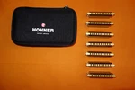 New Hohner Crossover Set 7 Harmonicas G Bb D F W/case Blues Country Harps. Fixed Price $565.00.