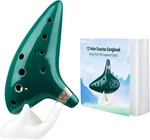 Ohuhu Ocarina 12 Hole Alto With Song Book Display Stand Bag Green. Fixed Price $22.49.