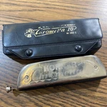 Vintage Hohner Chrometta 10 Harmonica 253C Made Germany W/ Case. Fixed Price $49.00.