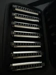 Hohner International Blues Band 7 Key Harmonica Set. Fixed Price $69.99.