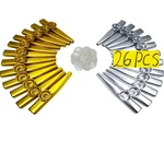 26PCS Metal Gold And Silver Kazoos With 20PCS Flute Diaphragms,musical .... Fixed Price $38.30.