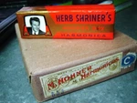 M. Hohner Herb Shriner Hoosier Boy Harmonica Dealer Box Of 5 Made Germany. Fixed Price $390.00.