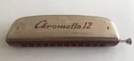 Vintage Hohner Chrometta 12 Slide Harmonica Key Made Germany Bi. Fixed Price $26.95.