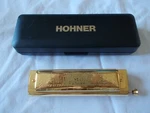 Gold Hohner 270/48 Super Chromonica Chromatic Harmonica "c". Fixed Price $299.00.