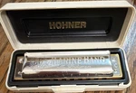 Hohner Marine Band 1896 Key Of Diatonic Harmonica, Silver Plated, Case. Fixed Price $34.99.