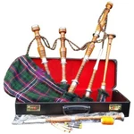 Cc Great Natural Silver/highland Bagpipes Rosewood Finish, Case. Fixed Price $207.30.