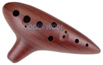 Premium Fine-crafted 12-HOLE Alto Ocarina Flute With Wood-style Finish. Fixed Price $22.00.