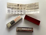 Vtg Antique Marine Band Hamonica M. Hohner No. 1896 Germany Key Box & Booklet. Fixed Price $20.00.