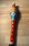 Fyeil Woodwind Flute Colorful Hand Made 6 Hole Signed Gorgeous Craftsmanship. Fixed Price $19.50.