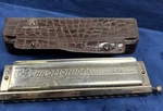 Vintage M. Hohner Germany 64 Chromonica Professional 280 Key Harmonica Case. Fixed Price $45.00.