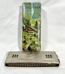 Vtg Hohner The Echo Harp Harmonica Cg 55/89 Double Sided Tremolo Germany Box. Fixed Price $35.79.