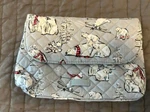 Vera Bradley Beary Merry Travel Brush Cosmetic Case Polar Bears Rabbits. Fixed Price $17.99.