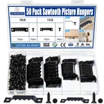 50 Pack Sawtooth Picture Hangers Small & Heavy-duty Wall Hanging Kit, Black. Fixed Price $9.27.