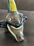 Vintage Folk Art Redware Clay Toucan Whistle Flute Ocarina 5 Costa Rica Parrot. Fixed Price $18.00.