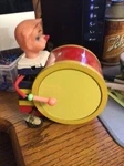 Mechanical Charlie India Made Shackman Ny Toy . 1940 S? Drum Player With Box. Fixed Price $21.00.