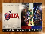 Legend Of Zelda Ocarina Time 3D Store Display Poster Promo Sign Nintendo 2011. Fixed Price $124.99.