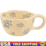 Cute Ceramic Coffee Mug Flower Pattern Stylish 10OZ Ideal Tea Ice Cream. Fixed Price $17.94.