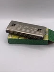 Vintage Hohner Tremolo Echo Harp Double-sided C/g Harmonica Original Box. Fixed Price $65.00.