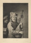 Bagpipes / L'ouie The Bagpiper Etching By Abel Lurat 1829-1890 After David 1880. Fixed Price $230.00.