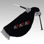 New Aar Brand Scottish Goose Bagpipe Black Color Silver Mount Velvet. Fixed Price $39.99.