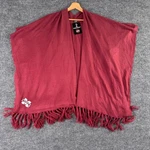 Nwt Zoozatz Mississippi State Msu Bulldogs Fringe Poncho Wrap Scarf Maroon. Fixed Price $23.39.